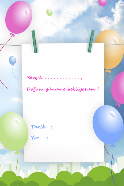 Doğum Günü Davetiyesi - 2